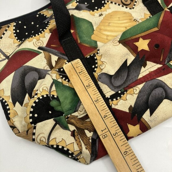 Vintage Moon Glow Shoulder Bag Handmade Sunflower Garden Granny Beehive - Picture 9 of 11